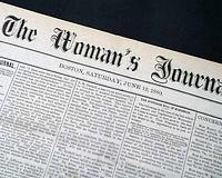 Uncommon 19h century women's suffrage newspaper... 