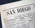 This first issue of this short-lived San Diego newspapers...