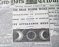 Andersonville prison trial...   Graphic on the solar eclipse...