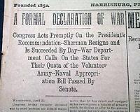 The Spanish-American War begins: United States declares war...