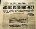 Atomic bomb on Hiroshima: in a military newspaper... - Image 1