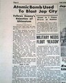 Atomic bomb on Hiroshima: in a military newspaper... - Image 5