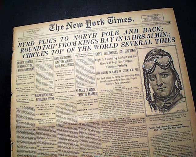 Richard E. Byrd's North Pole expedition...