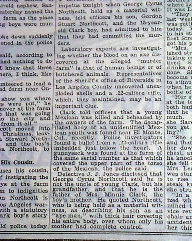 1928 Wineville Chicken Coop murders...