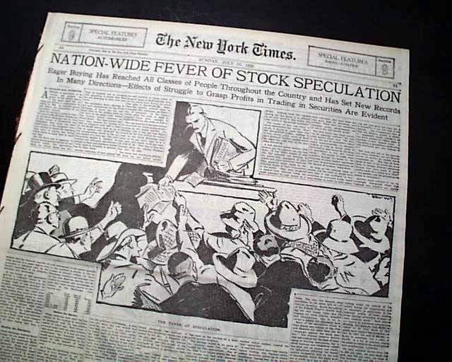 stock market speculation 1920s