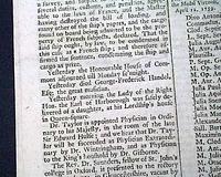 Death of Handel...