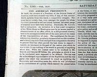 Abraham Lincoln is re-elected President...