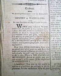 On the memory of General Washington...