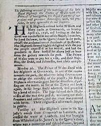 On the Royal marriage...