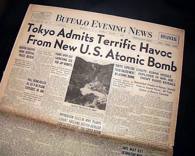 First Use Of The Atomic Bomb Causes "terrific Havoc ...