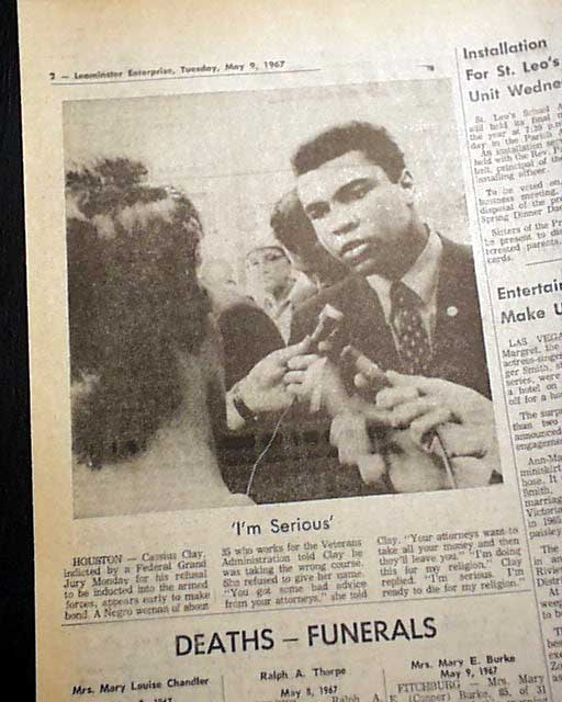 50 years ago this week Muhammad Ali refused the draft in Houston