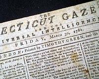 Much fine war-related content from late in the Revolutionary War...