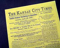 A "newspaper" on the premiums distributed...