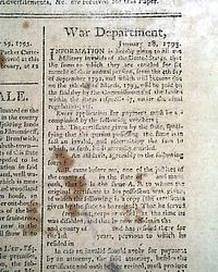 During Washington's administration...