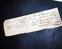 Mixed lot of 92 receipts, documents, etc. of the 1820's-1830's...