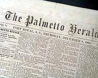 Rare title from Union-occupied Port Royal, South Carolina...