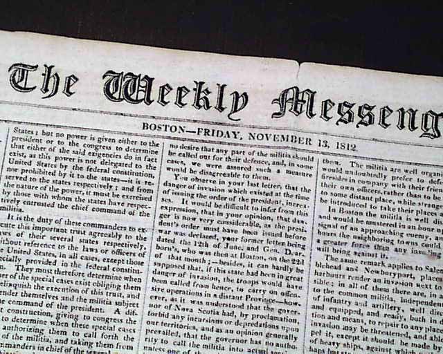 Much on the War of 1812, with Madison and Monroe...