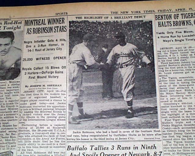 1946 Jackie Robinson Original News Service Photograph Used for His, Lot  #80034