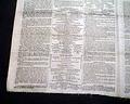 An 1831 newspaper printed on cotton cloth to avoid the tax on paper... - Image 5