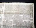 An 1831 newspaper printed on cotton cloth to avoid the tax on paper... - Image 6