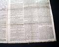 An 1831 newspaper printed on cotton cloth to avoid the tax on paper... - Image 7