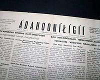 A Navajo language newspaper: shades of the movie 'Windtalkers'...
