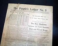 Promotional newsletter for the W. I. Hood Company...