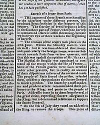 Very detailed reporting on the beginning of the French Revolution: storming the Bastille...