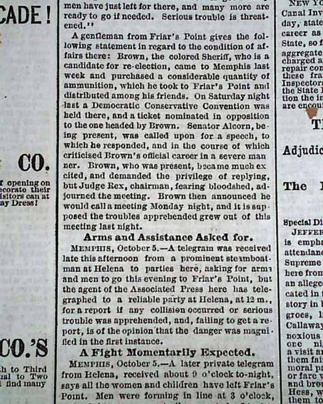 Friars Point, Mississippi race riot....