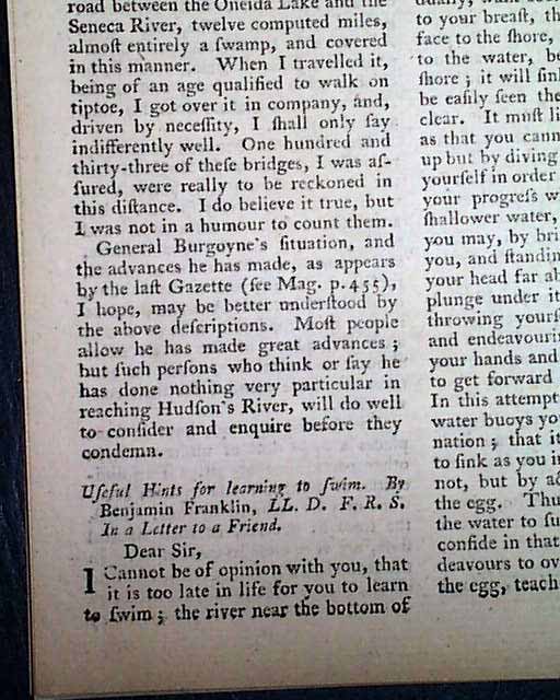 Ticonderoga... Article by Ben Franklin... Much more...