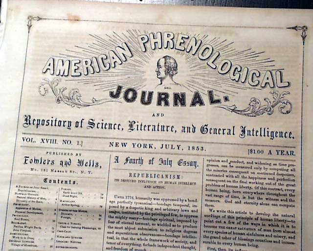 The phrenology of abolitionist Paulina Wright Davis and John Pierpont ...