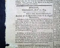 Capture of  the U.S.S. Philadelphia in the Barbary War...