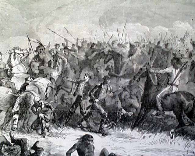 Indian battle illustration...