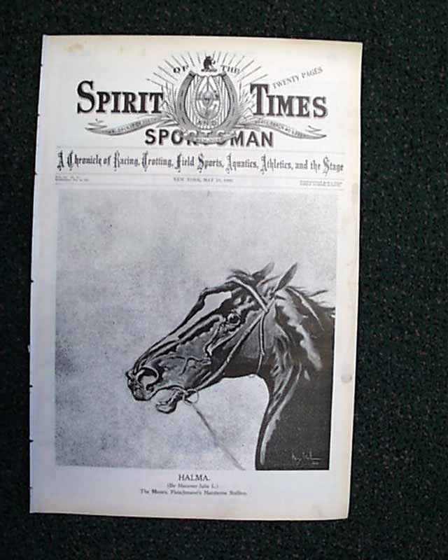 Horseracing magazine with a displayable prints and ads... - Halma - the famous race horse... Fasig-Tipton ads (3)...