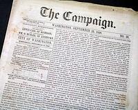 Short-lived campaign newspaper supporting Lewis Case for President...
