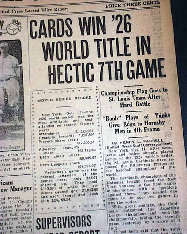 Framed St. Louis Post Dispatch Wow Cardinals 2011 World Series Champions  17x27 Baseball Newspaper Cover Photo Professionally Matted