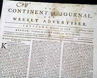 Handsome issue from the middle of the Revolutionary War...   A duel gone wrong...   War events...