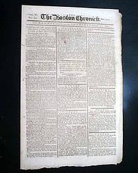 A colonial Boston newspaper in great condition...