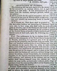 Overtaking the Indians in Florida... Second Seminole War...