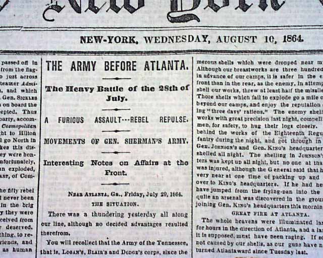 1864 Civil War Moorefield West Virginia.....