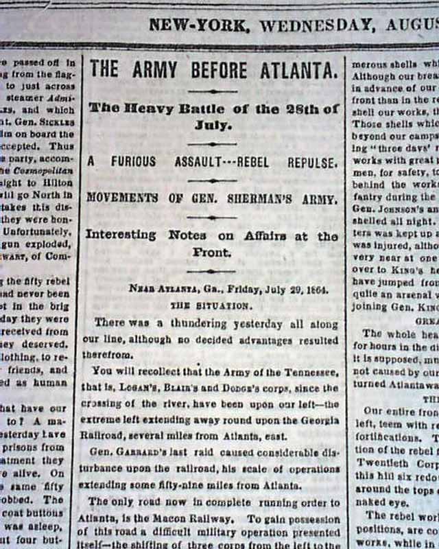 1864 Civil War Moorefield West Virginia.....