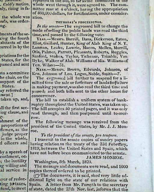 On the Missouri Compromise... Maine & Missouri join the Union
