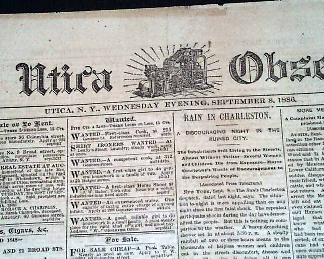 1886 Utica, New York