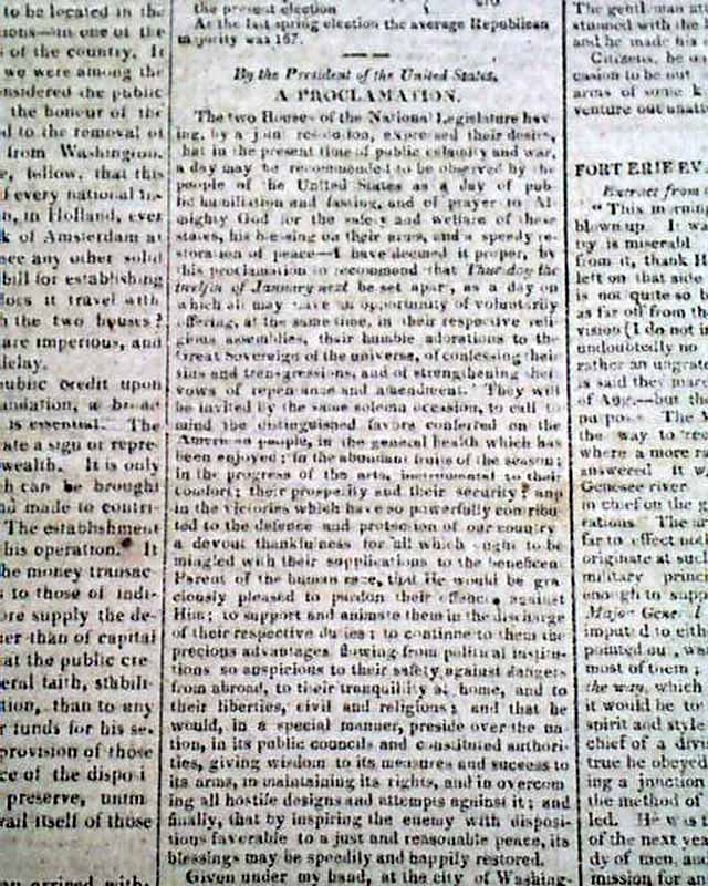 On the War of 1812...