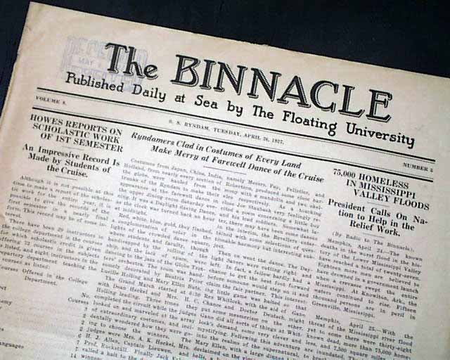 Newspaper for those on board a floating university...