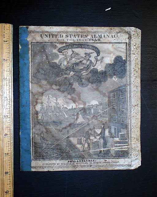 1850 almanac with view of Philadelphia & St. Louis... - 0