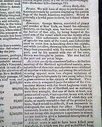 A pirate hanged in New York City...