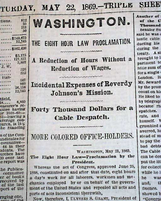 Eight hour Workday Established In 1869 RareNewspapers eight-hour-workday-established-in-1869-rarenewspapers