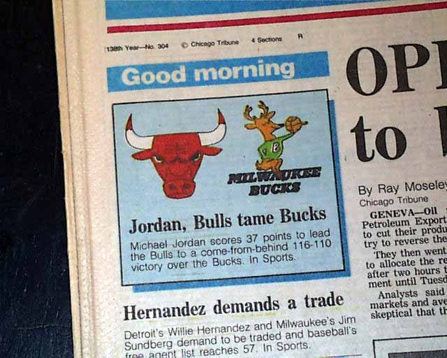 Vintage Chicago Tribune: Michael Jordan — 23 stories about No. 23