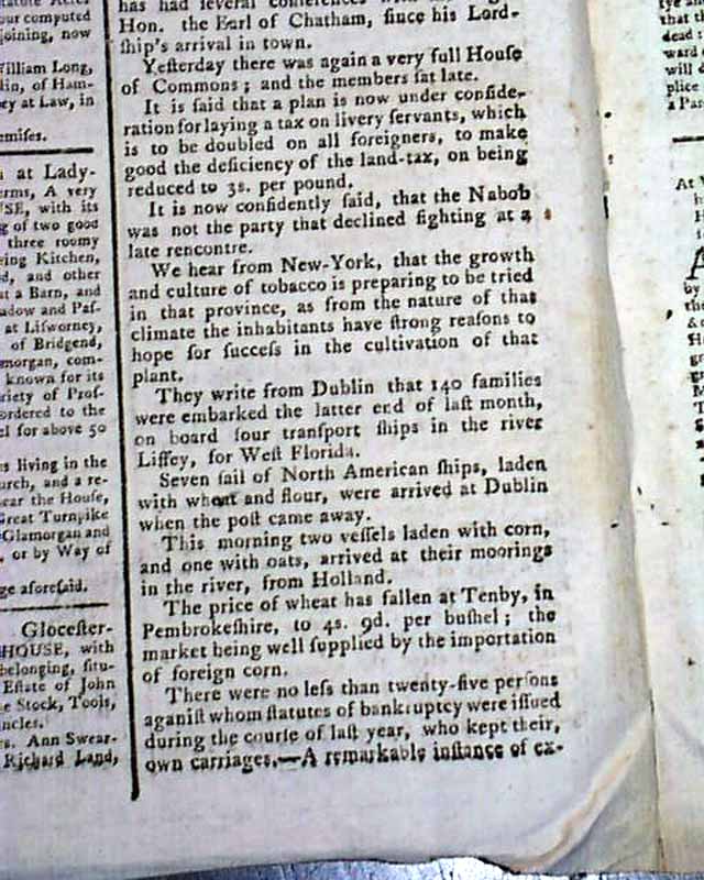 Growing tobacco in New York?